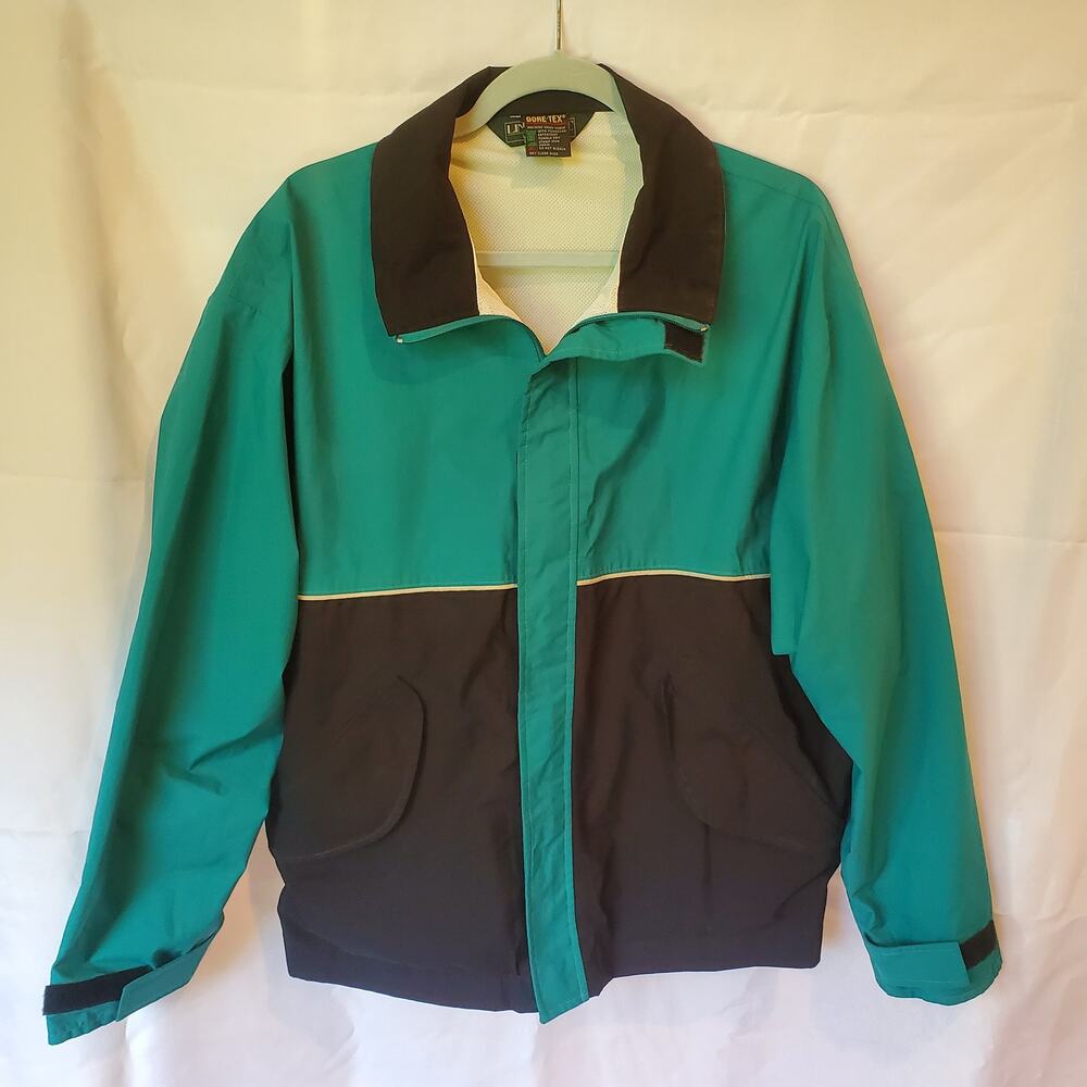 Vintage 90s Linksport by Austad’s Gore-Tex Jacket Green Black Colorblock Men’s